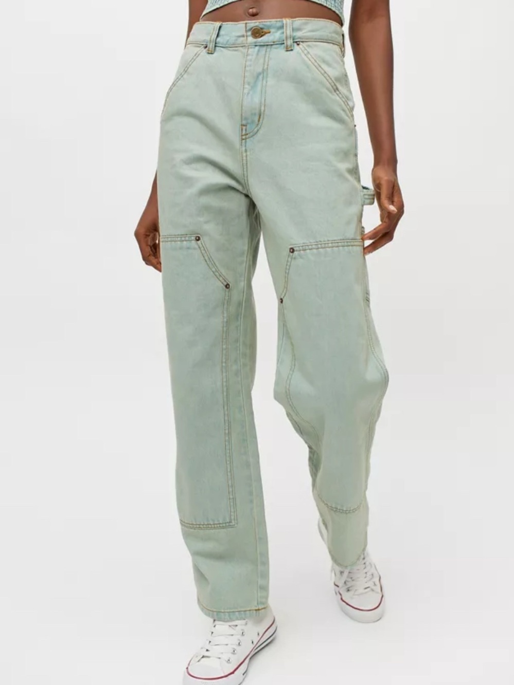 BDG Light Mint Green Straight Leg Jeans